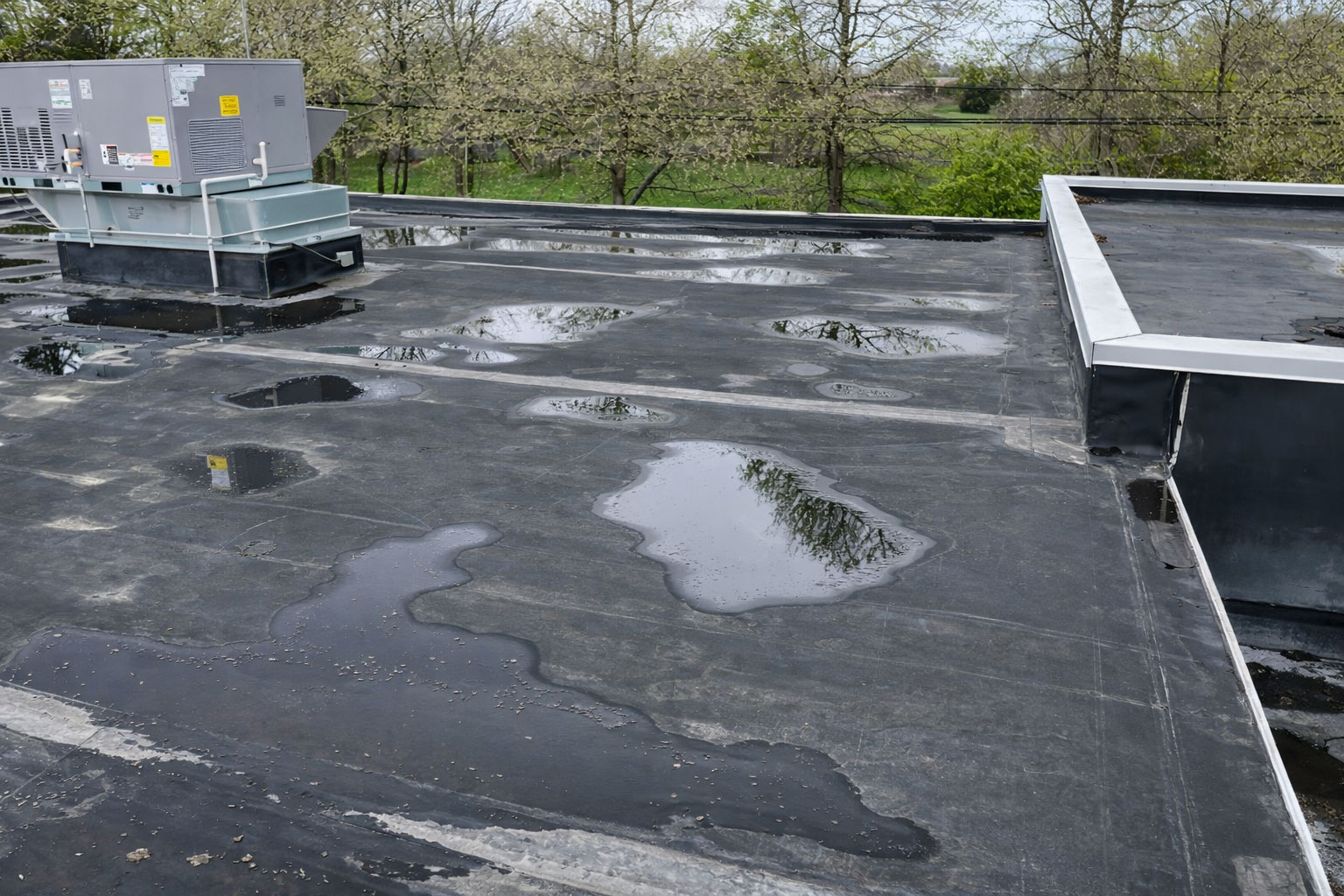 Ponding on roof