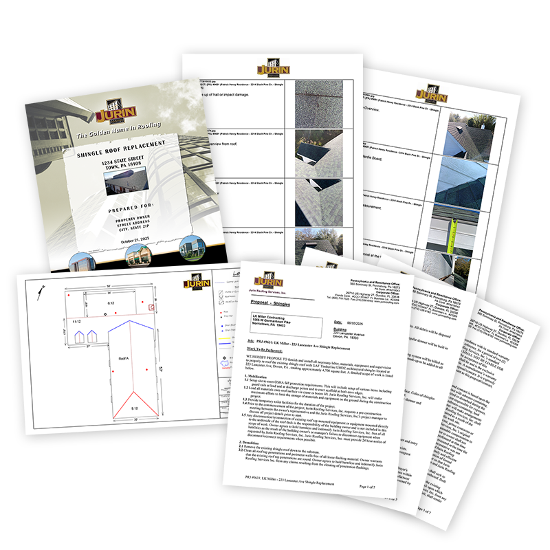 Shingle roof installation proposal